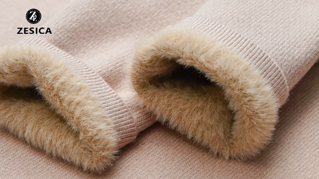 ZESICA Women's Fleece Sherpa Lined Sweater 2026 Winter Thermal